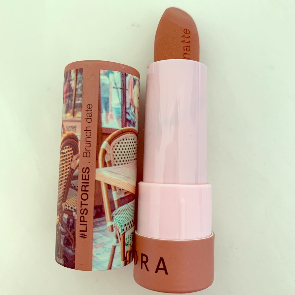 Sephora lipstick brunch date peachy nude